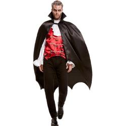 Vampier & Dracula Kostuum | Vleermuis Cape Graaf Batman Kostuum | One Size | Halloween | Verkleedkleding